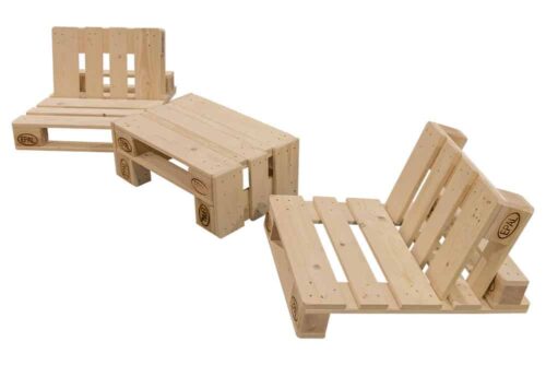 Palettenmöbel PALmen Strandset aus neuen Paletten