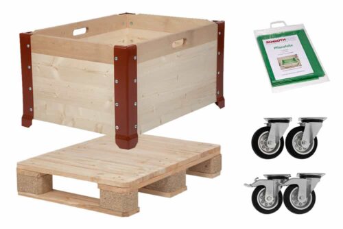 Kleines Hochbeet Set Mobil für Terrasse und Garten