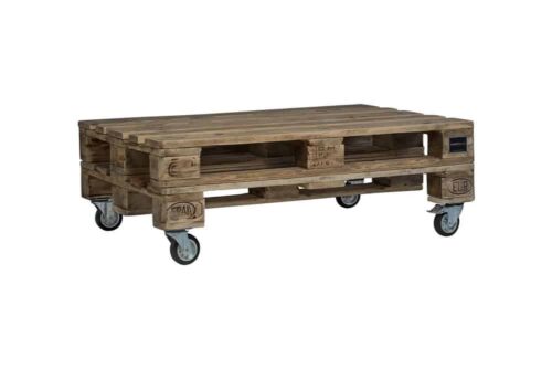 Palettenlounge Tisch im Vintage Look