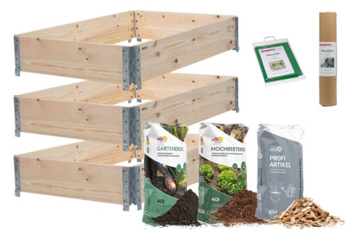 Hochbeet Set inkl. Erde für den Garten