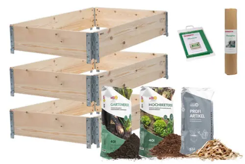 Hochbeet Set inkl. Erde für den Garten