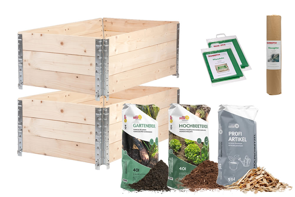 Hochbeet Set inkl. Erde für den Garten