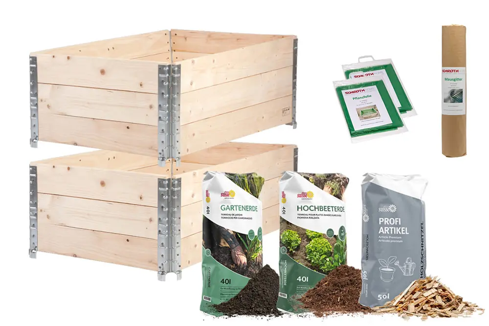 Hochbeet Set inkl. Erde für den Garten